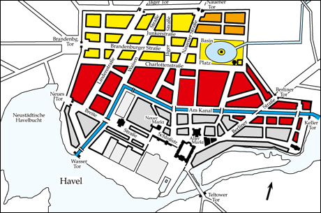 Grafik Barocke Stadterweiterungen in Potsdam und das Holländische Viertel