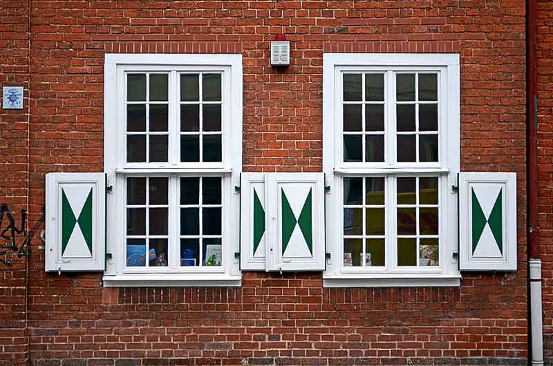 Fenster im Holländischen Viertel in Potsdam