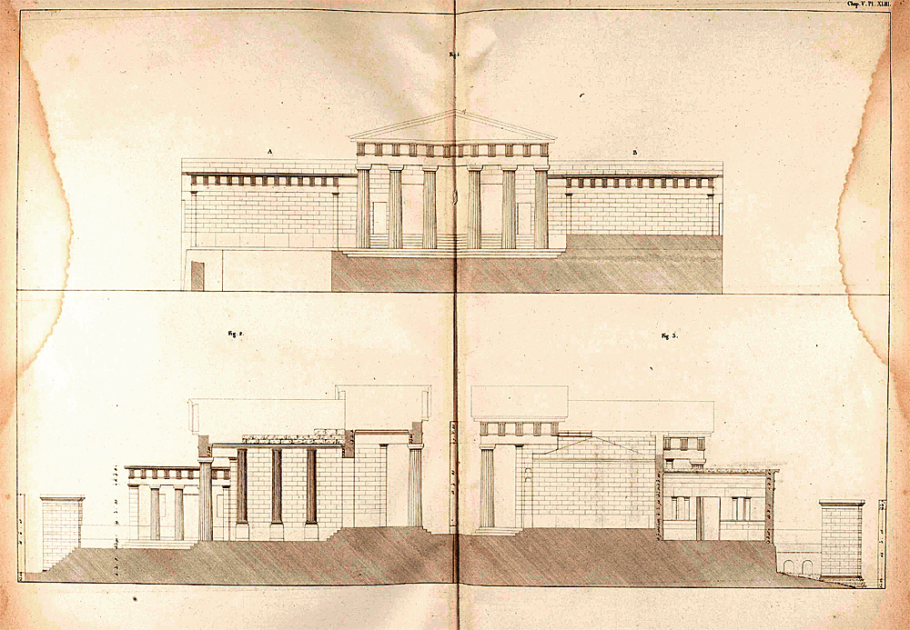 Die Propyläen von Athen aus den "Antiquities of Athens" als Vorbild für das Brandenburger Tor und den Berliner Klassizismus 